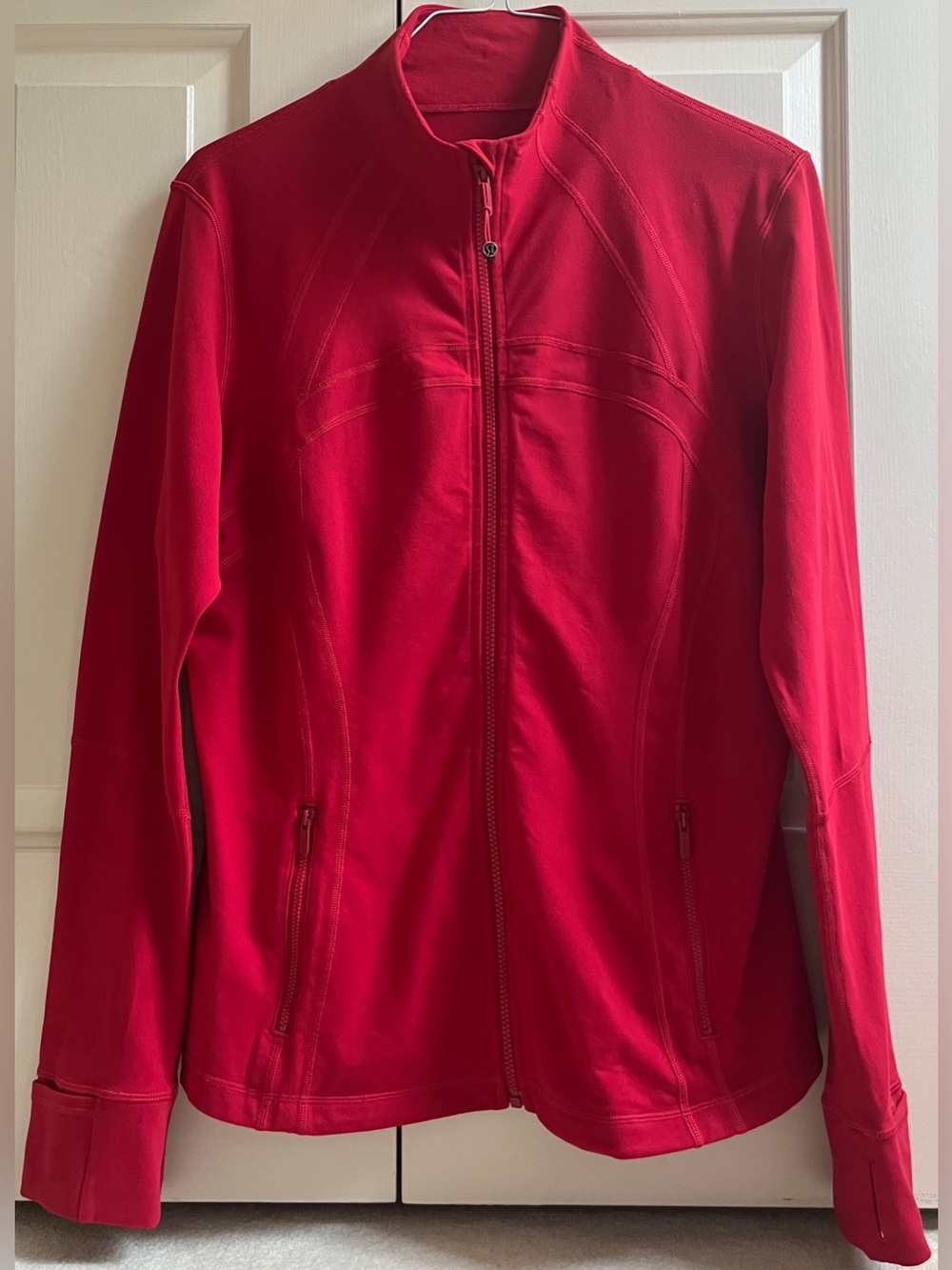 🍒LULULEMON sz 16 CLASSIC DEFINE Jacket DARK RED *LUON ~ DISCONTINUED SIZE!!